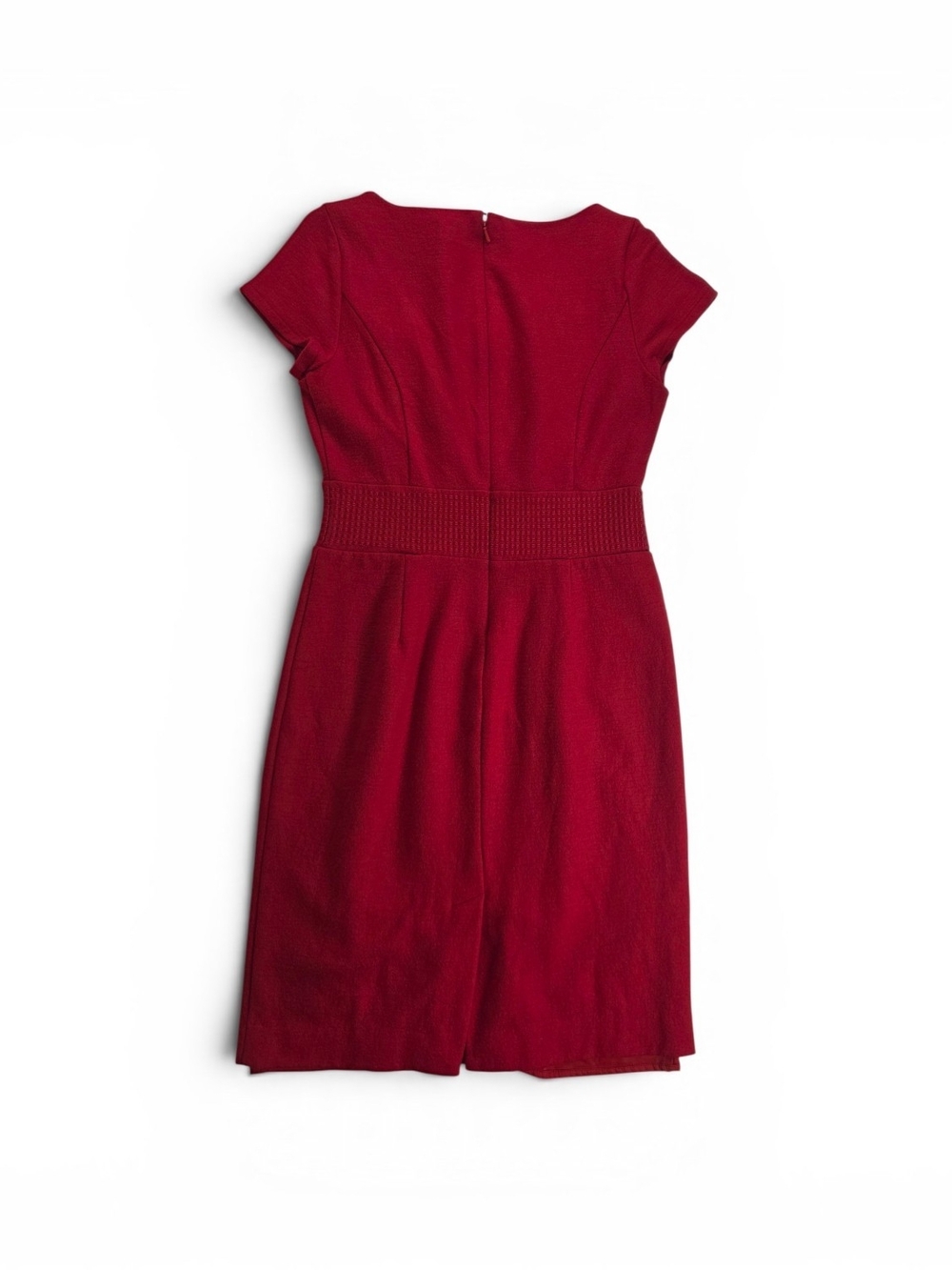 Banana Republic Square-Neck Midi Dress in Deep Red - Picture 4 of 7